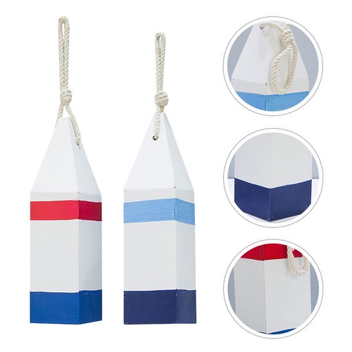 Pcs marine buoy decor wood - 2,