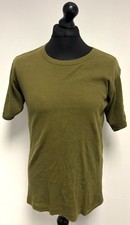British Military Issue Olive Green Cotton PT Exercise Combat T-Shirt Top
