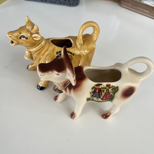 Vintage cow creamers - cow,