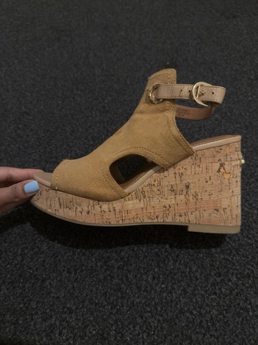 River island tan suede - tan, cork
