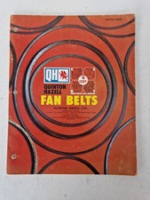 Vintage Quinton Hazell Fan Belts Parts Catalogue Covers Approx 1947 to 1972