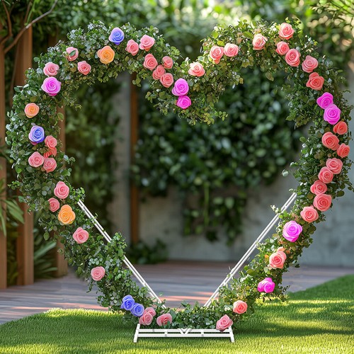 Large heart wedding arch - wedding,