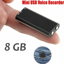 8GB Digital Voice Activated Recorder Mini Hidden Audio Recording Device