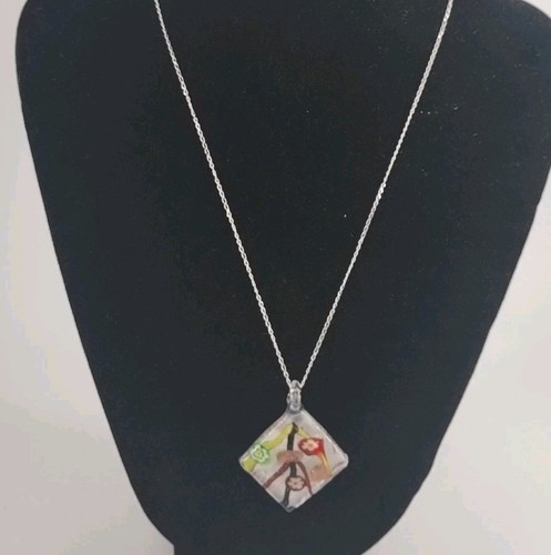 Murano style glass pendant - murano,