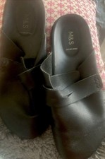 Black Soft Leather Upper Clog