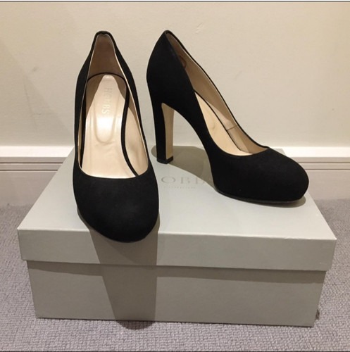 Hobbs ladies black fine suede - hobbs,