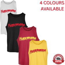 Hulkamania Wrestling Fan Vest – Hulk Hogan Style Costume Top XS to 5XL Unisex