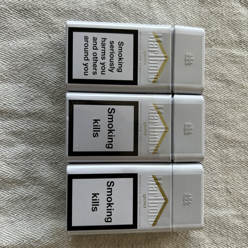 Marlboro gold cigarette - cigarette, tin