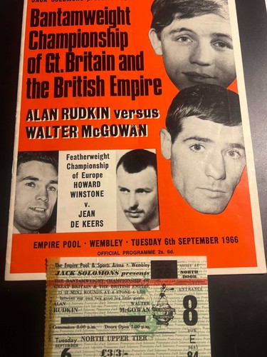 Boxing programme ticket 6th - boxing,