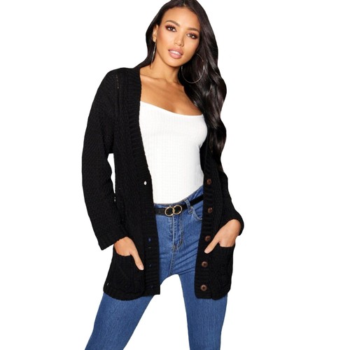 Women ladies cable chunky knit - women,