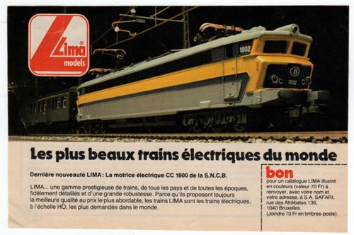 1983 lima electric train - ho,