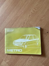 Austin Metro 1.0 1.3 Saloons and Vans original English handbook 1984