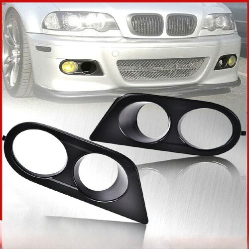 Pair black front fog - black,