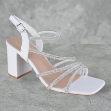 LADIES WOMENS BLOCK HEEL