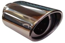 For Citroen DS3 115X190MM OVAL EXHAUST TIP TAIL PIPE PIECE CHROME SCREW CLIP ON