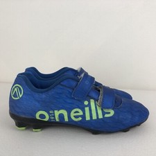 O'Neill Blue Synthetic Leather Sports Trainer Football Boots Kids UK 2