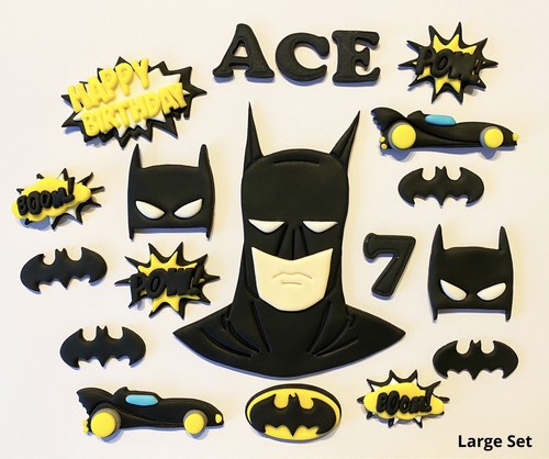 Edible fondant batman cake - edible,