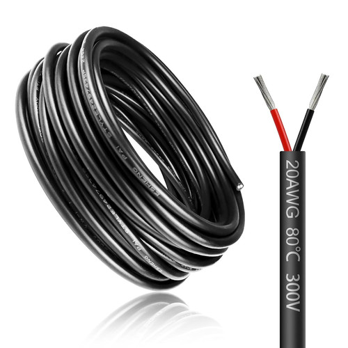4ft 20awg 2x0 - 16.4ft/5m,