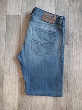 Diesel LARKEE Faded Blue Jeans Mens W33 L32 Lightly Distressed 