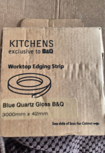 Worktop edging strip q blue - worktop, strip.