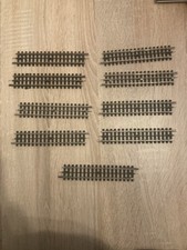 Trix Express 3 Rail Straight Track 9 Pieces 00 gauge 13.5cm length