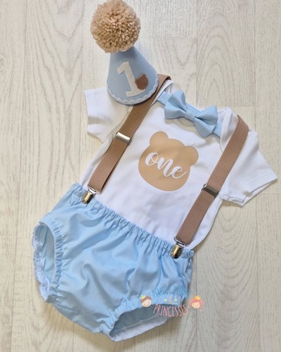 Blue and beige - teddy, baby