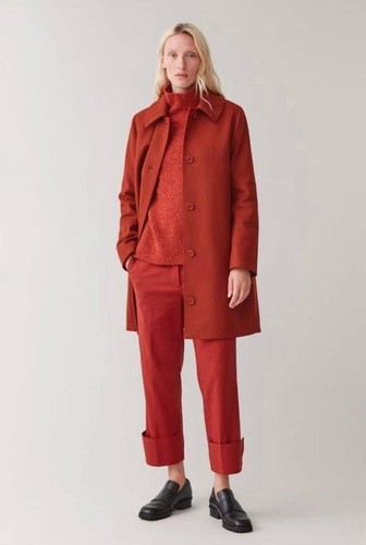 Women cos coat orange cashmere - women,