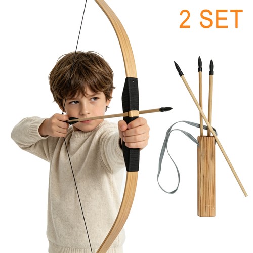 Set wooden bow arrow - set,
