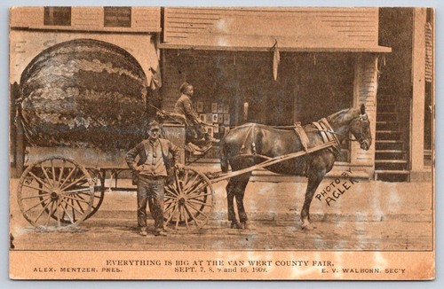 Antique ohio postcard - ohio, van
