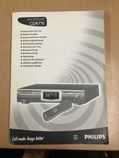 Manual for Cd Recorder CDR770