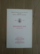PROGRAMME FOUNDER'S DAY Royal Hospital Chelsea Tricentenary Princess Diana 1992