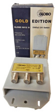 GLOBO Gold Edition Diseqc 6012/0 2x1 Satellite Switch Vintage Genuine