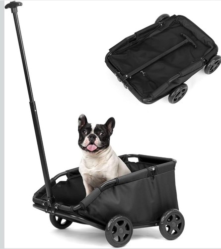 Wheel foldable pet stroller - 4-wheel,