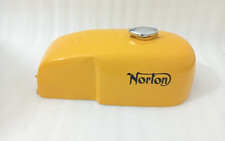 NORTON COMMANDO DUNSTALL NORVIL TRITON CAFE RACER YELLOW PETROL FUEL TANK STEEL