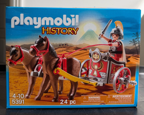 Playmobil roman chariot action - roman,