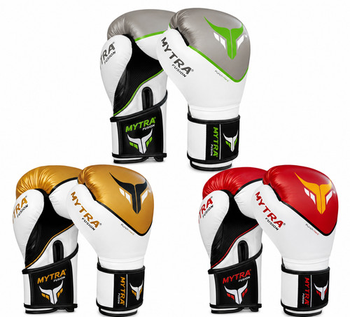 Mytra leather boxing gloves - leather,