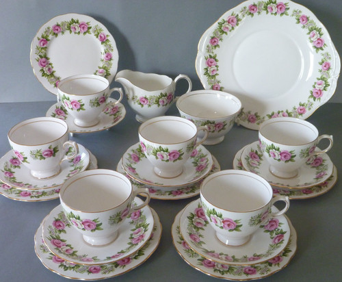 Colclough enchantment tea set - colclough,