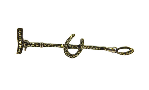 Sterling silver marcasite - silver,