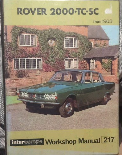 Rover 2000 workshop - rover, sc