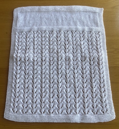 Hand knitted white doll - knitted,