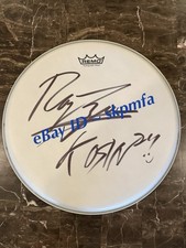 RAY LUZIER ~ KORN - SIGNED Drum Head 🥁 💯 AUTHENTIC Merch AUTO 15"