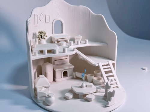Miniature house diorama - house,