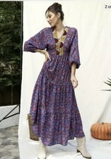 ZARA Purple floral embroidered