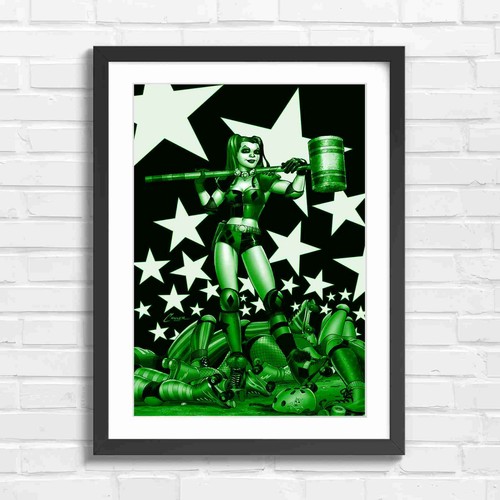 Bold comic book harley quinn - book,