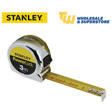 Stanley Powerlock Classic Chrome Pocket Tape Measure 3m 0-33-522 STA033522 DIY