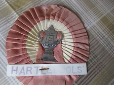 Original HARTLEPOOL United Cup Centre 1960's FOOTBALL Rosette