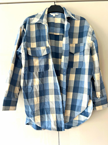 Men blue white check - &,