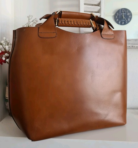 Zara buffalo leather tote - buffalo,