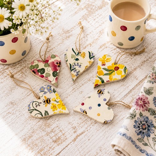 Handmade wooden hanging heart - hanging,