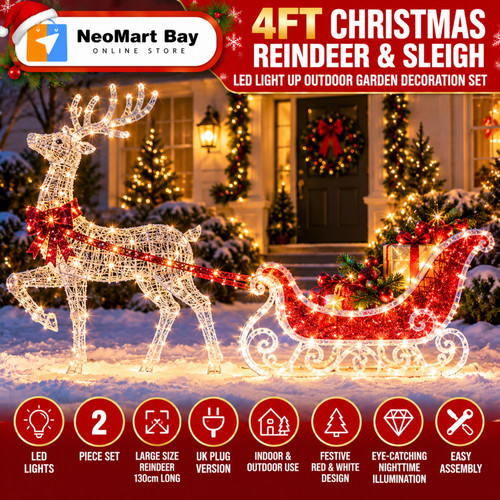 4ft christmas reindeer - 4ft,